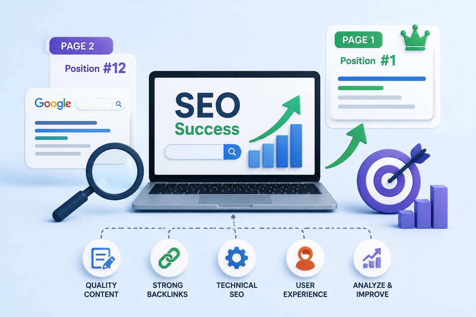 Why Your Website Ranks on Page 2 but Never Reaches Page 1